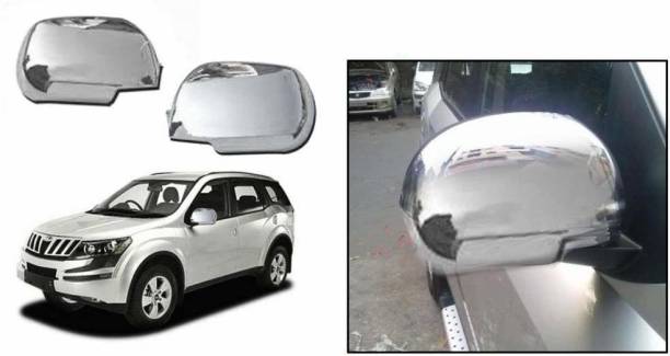 Bubu Mahindra XUV-500 (Type-1) Car side mirror chrome cover for stylish look Borosilicate Glass Car Mirror Cover