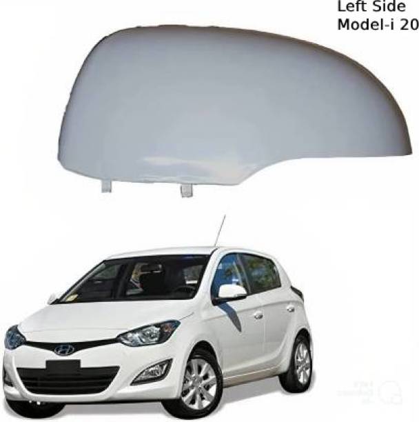kylo White Side Mirror Cover for Cars| Compatible for Hyundai i20 Plastic Car Mirror Cover