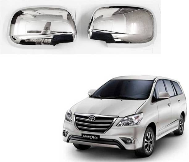 AMARIO Premium Quality Side Mirror Chrome Cover For Innova Type 3&4(2012-2015) Set Of 2 Plated, Plastic, Silver Plated Car Mirror Cover
