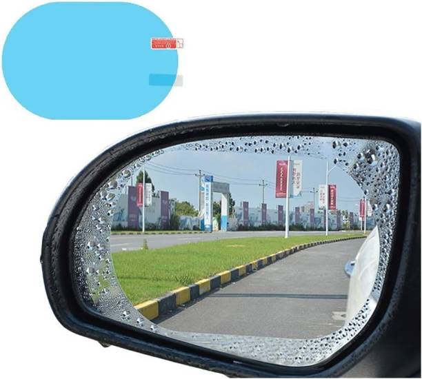umis creation Car Rear View Mirrow Anti Fog Rainproof Waterproof Oval Film (1 pcs) Car Pet Door Protector