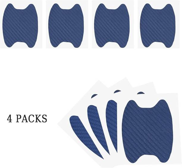 KGN BEAUTY 4 Pcs BLUE Car Door Handle Scratch Protector Car Pet Door Protector