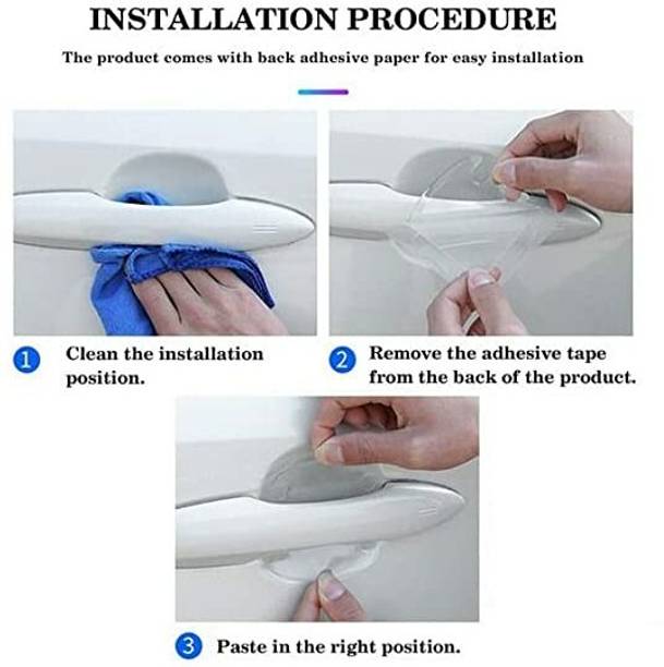 SK STORE Clear Door Bowl Paint Protection Film Waterproof Anti-Scratch Stickers Car Pet Door Protector