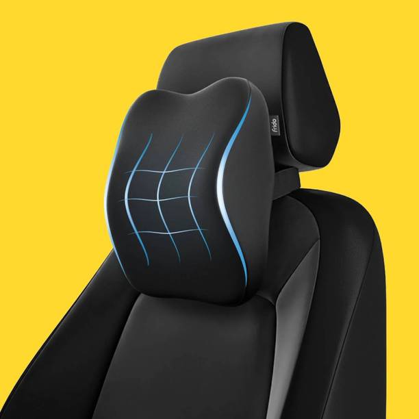 Radhi Enterprise Multicolor Memory Foam Car Pillow Cushion for Universal For Car