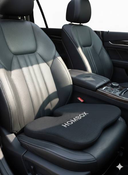 HOMBOX Black Memory Foam Car Pillow Cushion for Universal For Car