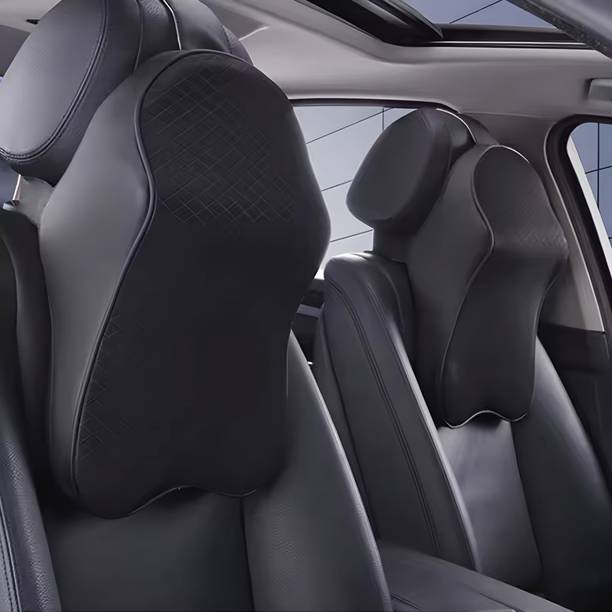 TEXUM Black Memory Foam Car Pillow Cushion for Universal For Car
