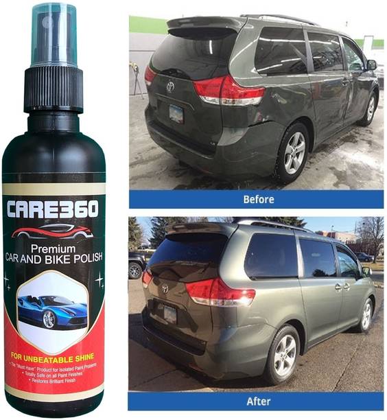 M3CARE Liquid Car Polish for Metal Parts, Chrome Accent, Bumper, Windscreen, Tyres, Metal Parts, Leather