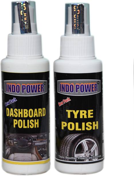 INDOPOWER Dashboad polish 100ml.+Tyre polish 100ml. CW344 Vehicle Interior Cleaner