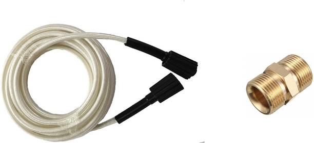 VIPARTH PRESSURE WASHER WATER SPRAY GUN NYLON HOSE PIPE 8 METER LENGTH WITH M22 CONECTOR Pressure Washer