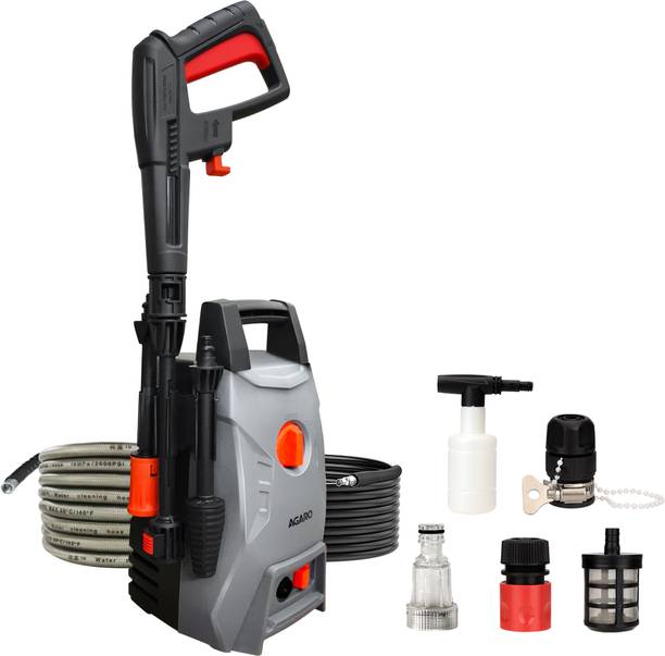 अगरो Regency 1400 Watt, 110 Bar, 6.5L/Min Flow Rate, 5 Mtr Outlet Hose,Car-Bike, High