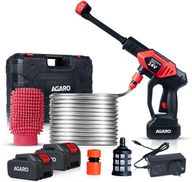 AGARO Marvel Cordless High Pressure Washer Gun | 24V Rechargeable Battery (2x1500mAh) Pressure Washer