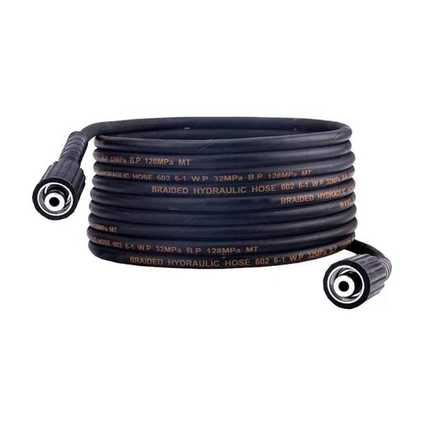 STARQ Heavy Duty 8 Metre Pressure Washer Hose Pipe with M22 by 15mm Threading Spray Gun