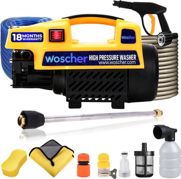 Woscher 878Y Waterpro Washer High Pressure Pump Machine, 1800 Watts, 150 Bars, 8L/Min Pressure Washer