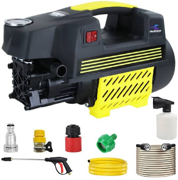 MeShear 2000W High 180Bar with 18M Hose Pipe, Gunjet Nad Foam Gun Pressure Washer