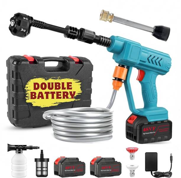 TEXUM TX-BPW Cyan New Wireless 1800 Watt , 60 Bar Rechargeable Battery Pressure Washer