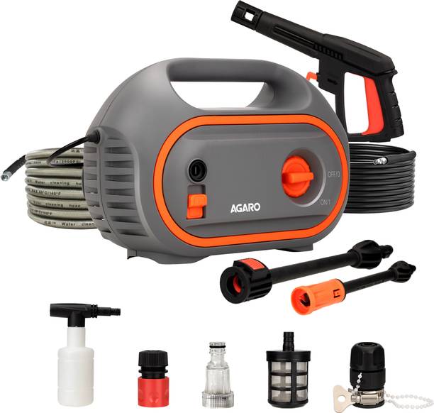 अगरो Primo High Pressure Washer, 1400 Watts, 1 10 Bars, 6.5L/Min Flow Rate