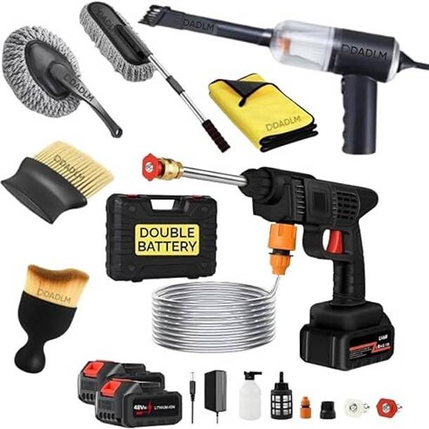 BOLPOK High Pressure Car Washer Pump,48V Portable Rechargeable Cordless Water Spray Gun Pressure Washer