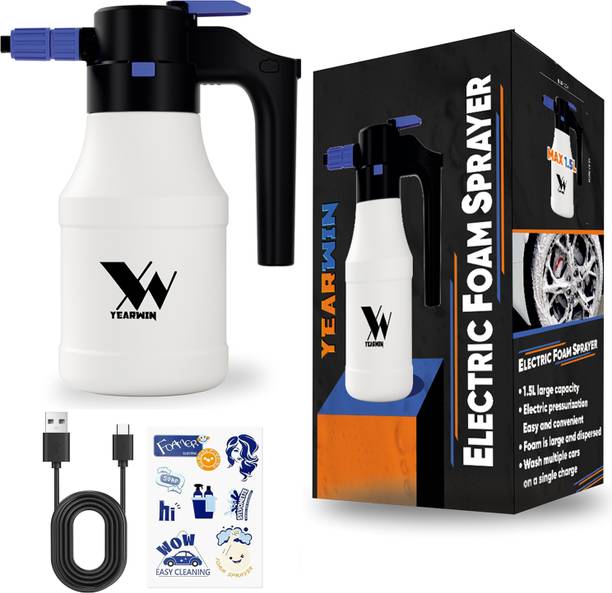 Yearwin Foam Sprayer For Car & Bike 1.5L USB Rechargeable Cordless Pressure Washer