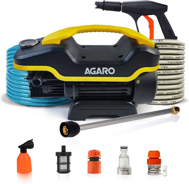 अगरो Galaxy High Pressure Washer, 130 Bars, 7L/Min Flow Rate, 8 Meters Outlet Hose,