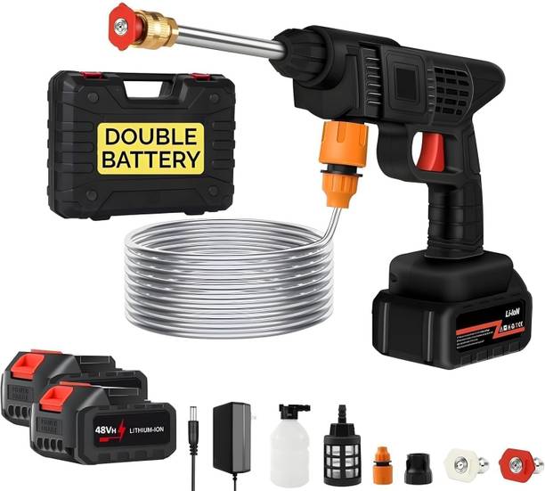 SHIVAYYCOLLECTION Portable Cordless Pressure Washer 48V Rechargeable Power Washer 12000mAh Battery Pressure Washer