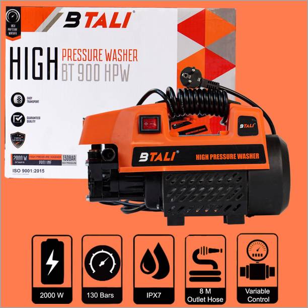 BTALI 2000 WATT AND 130 BAR WITH 8 METER HOSE PIPE Pressure Washer