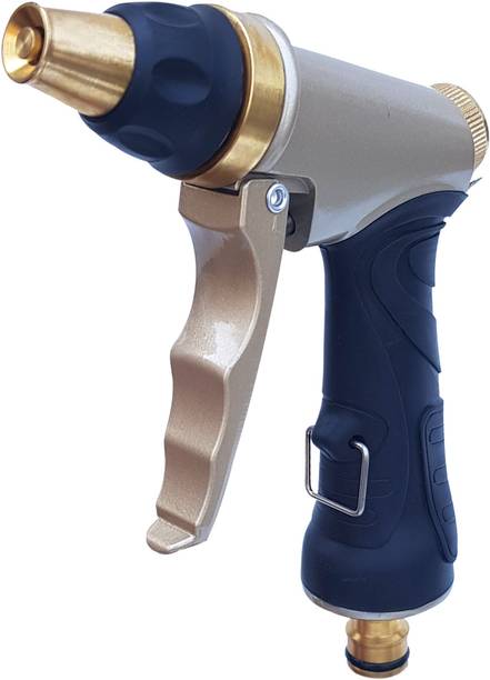 LAFILLETTE High Pressure Nozzle Heavy Duty Chrome Plated Body ABS Non-slip Ergonomic Grip Water Sprayer For Car Wash Gun Garden Cleaning Walkway, Lawn Yard, Rugs, Pet Spray Gun
