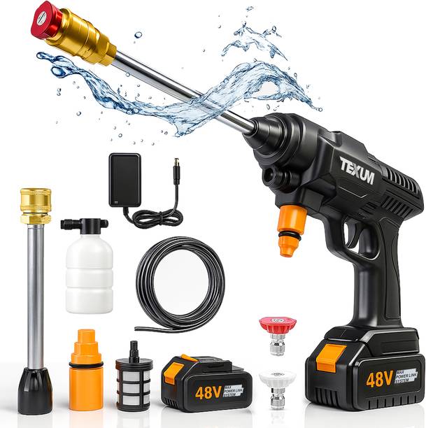 TEXUM TX-BPW2 Wireless 1600 Watt ,50 Bar Rechargeable Battery Pressure Washer