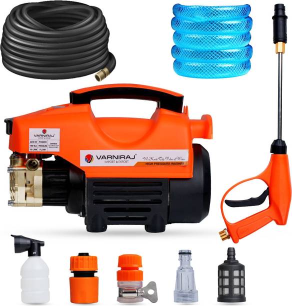 VARNIRAJ IMPORT & EXPORT High Pressure Car Washer Pump, 2200 Watts Motor, 180 Bars Pressure, 10LPM Pressure Washer