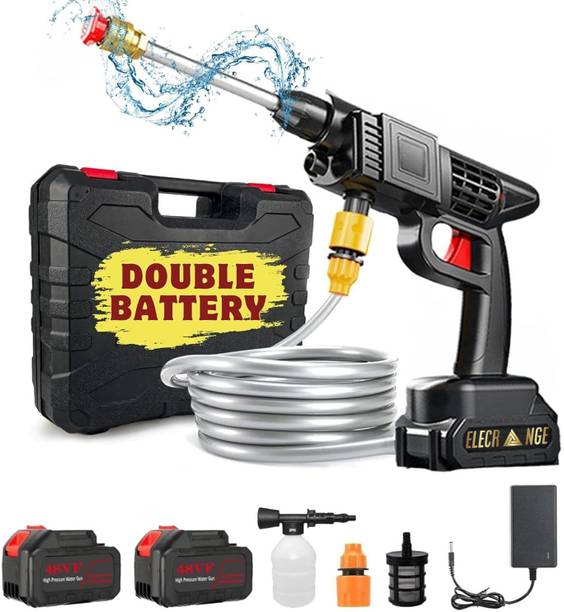 फ्लिस्को Rechargeable Electric Portable High Pressure Water Spray Gun with 2*Battery