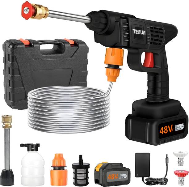 TEXUM TX-BPW3 Wireless 1600 Watt ,50 Bar Rechargeable Battery Pressure Washer