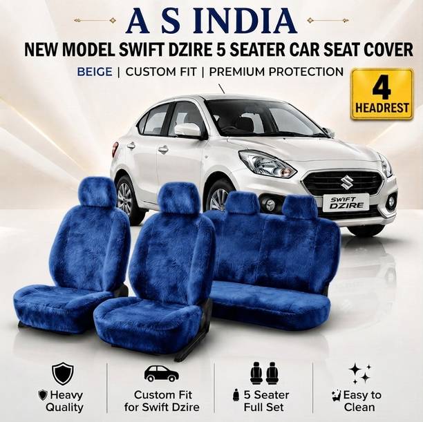 A S INDIA Cotton Car Seat Cover For Maruti NEW MODEL SWIFT DEZIRE