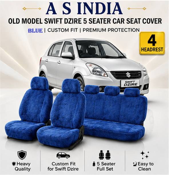 A S INDIA Cotton Car Seat Cover For Maruti NEW MODEL SWIFT DEZIRE