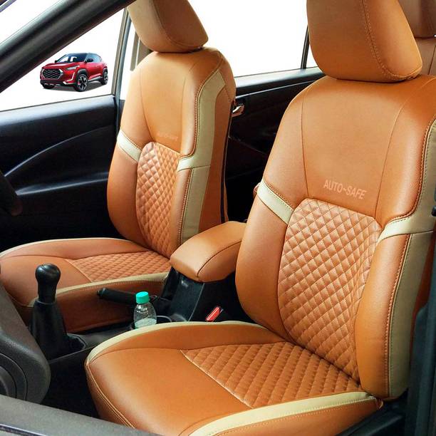 AutoSafe PU Leather Car Seat Cover For Nissan Magnite