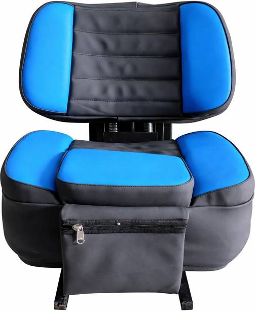farmfit Leather, Leatherette, PU Leather Car Seat Cover For Universal For Car Universal Tractor Seat Cover for Mahindra, Swaraj, Sonalika, Massey Ferguson, Farmtrac & Powertrac | Premium Cushioned Tractor Seat Protector with Front Storage Pocket | Black