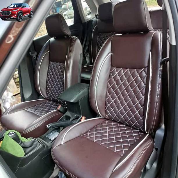 AutoSafe PU Leather Car Seat Cover For Nissan Magnite