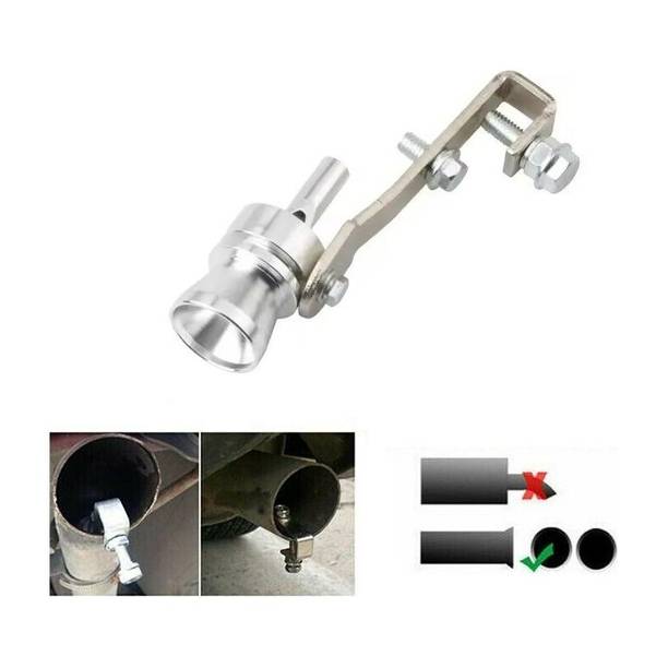 AutoBizarre Turbo Sound Car Exhaust Pipe Silencer Whistle Car Blow Off Valve Tip Simulator  Car Silencer