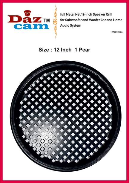 Daz Cam Full Metal Net 12 Inch Speaker Grill for Subwoofer Woofer Car &Home Audio System Car Speaker Grill