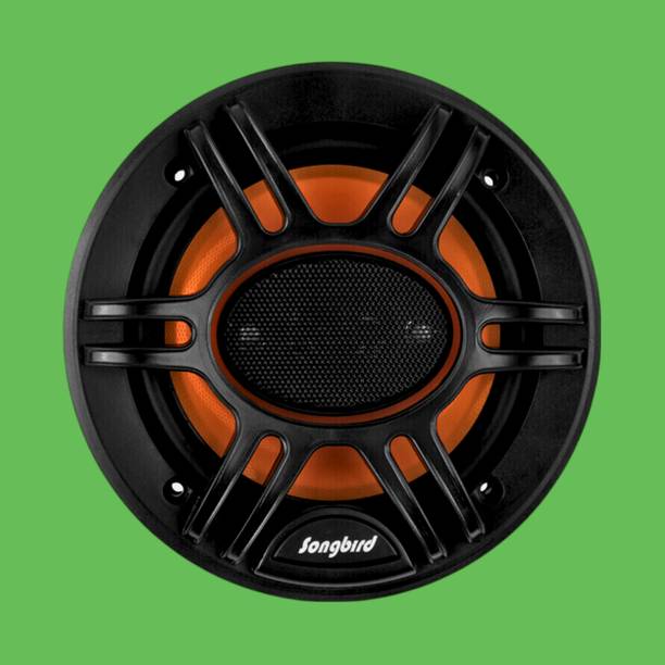 songbird 6 Inch Max 3 Way Door Speaker Inbuilt Tweeter 2 Piece in Box with Grill & Jaali A51-SB-B660S Coaxial Car Speaker