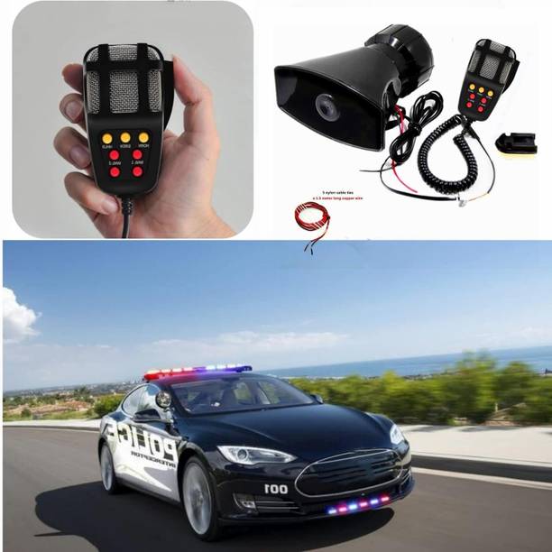 Wifton Police Firemen Ambulance Warning Alarm Loudspeaker-Black 7TS-33 Component Car Speaker