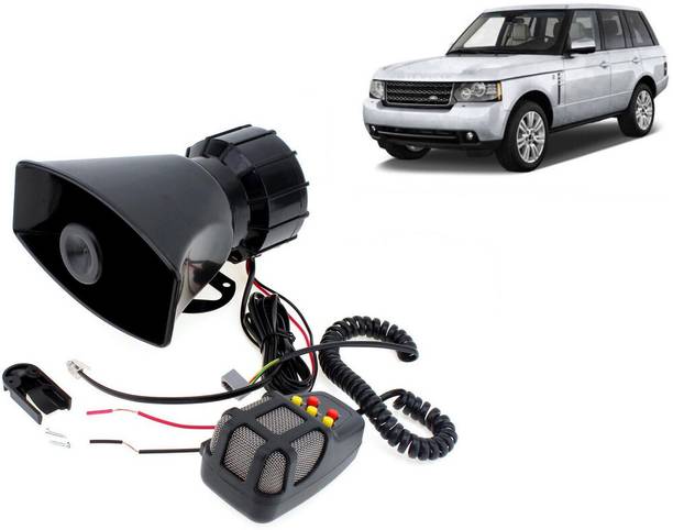 Selifaur 12 Volt Electric Air Horn Siren Speaker With Mic 7 Tone Sound Loud Car Siren Hooter/Ambulance/Siren/Traffic Sound For Rover Sport Component Car Speaker
