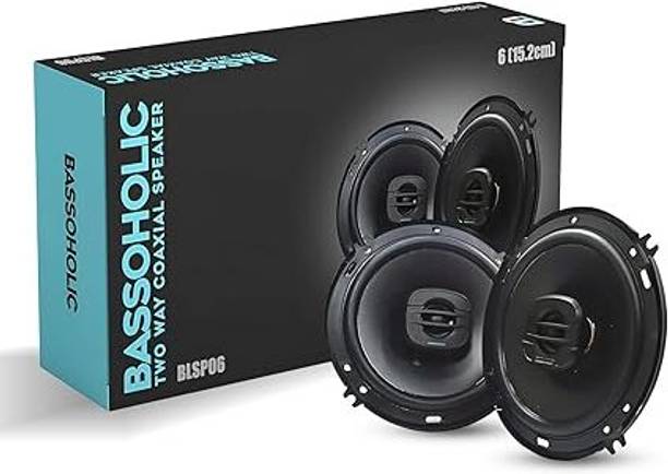 BASSOHOLIC Two Way 6 Inches High Bass Bass-BLSP06 Coaxial Car Speaker