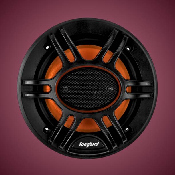 songbird 4 Inch 400W Max Door Tweeter 2 Piece Speaker in Box with Grill and Jaali A23-SB-B460S Coaxial Car Speaker