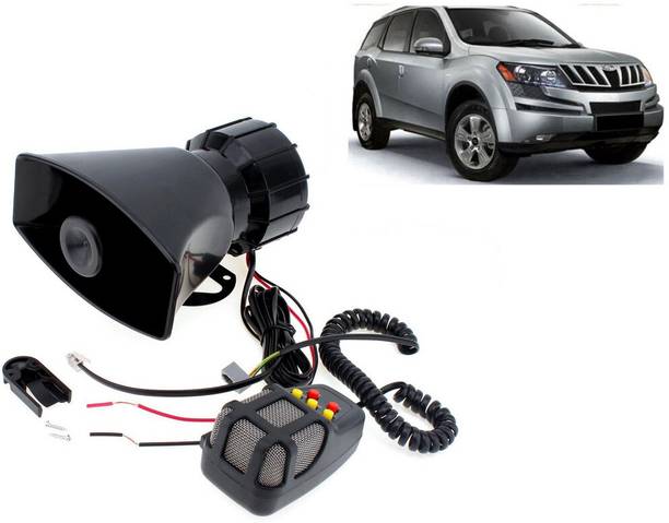 Selifaur 12 Volt Electric Air Horn Siren Speaker With Mic 7 Tone Sound Loud Car Siren Hooter/Ambulance/Siren/Traffic Sound For XUV 500 Component Car Speaker