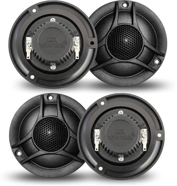 TOYOTONE 3 Inch High Power Dome Tweeter for Car & Home Music Treble Diaphragm (Pack of 4) TT102B Tweeter Car Speaker