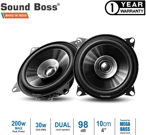 Sound Boss Dashboard 4" Dual Performance Auditor 200W MAX B1015 Coaxial Car Speaker