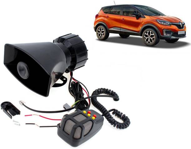 Selifaur 12 Volt Electric Air Horn Siren Speaker With Mic 7 Tone Sound Loud Car Siren Hooter/Ambulance/Siren/Traffic Sound For Capture Component Car Speaker