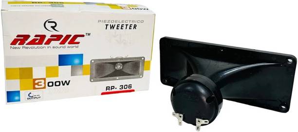 Eastar 2pcs RP 306 Black Piezo DJ Speaker Horn Tweeter for Car & Home Amplifier 306 Piezoeletrico Tweeter Glossy Neodymium Tweeter Piezo Stereo Audio Amplifier Tweeter Car Speaker