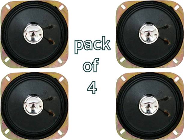Electronics Crafts 4 inch speakar 4ohm 10 watt 4 pcs speakar (4 ohm 10 watt ) pack of 2 Coaxial Car Speaker