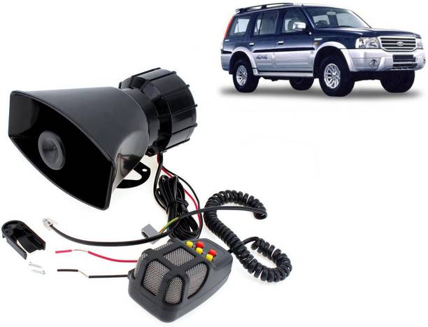 Selifaur 12 Volt Electric Air Horn Siren Speaker With Mic 7 Tone Sound Loud Car Siren Hooter/Ambulance/Siren/Traffic Sound For Endeavour Component Car Speaker