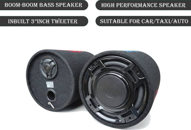 ots world Boom-Boom 8"inch Speaker Tube with Tweeter Pro-Car Music System Box Support Thumbing Bass, Hi-Fi Stereo Sound Coaxial Car Speaker