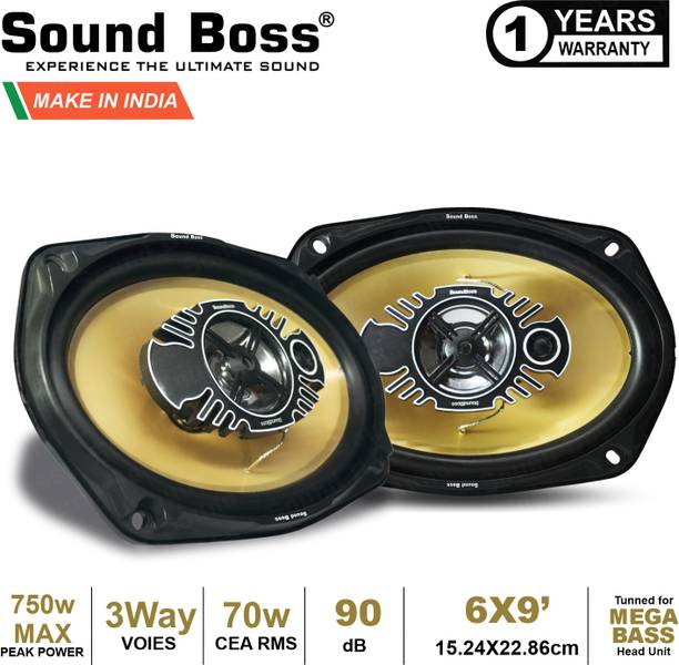 Sound Boss Gold Series SB-6975GS 6X9 Inch 3-Way Coaxial Car Speaker